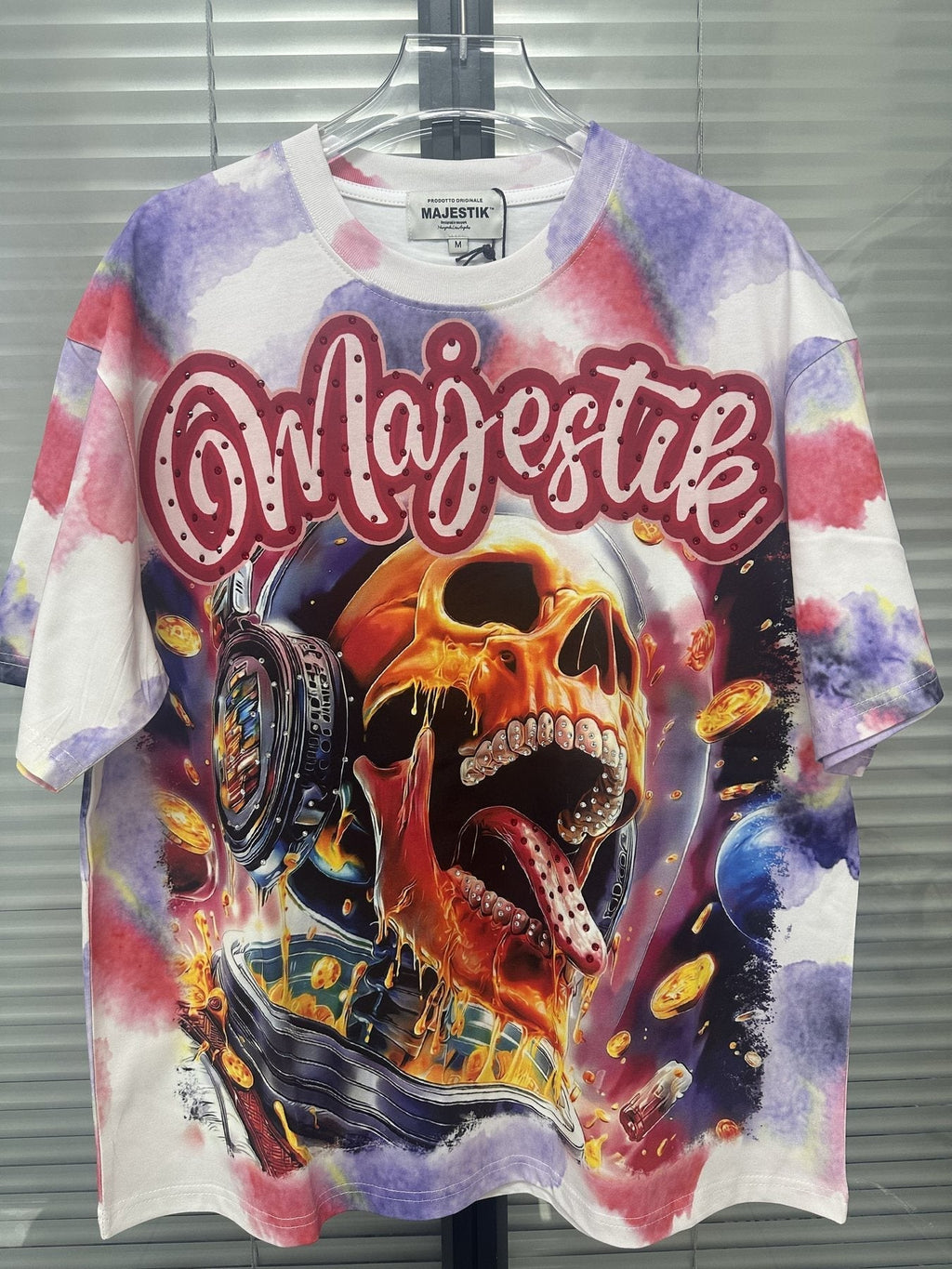 MAJESTIK Watercolor Tie-Dye Graphic T-Shirt