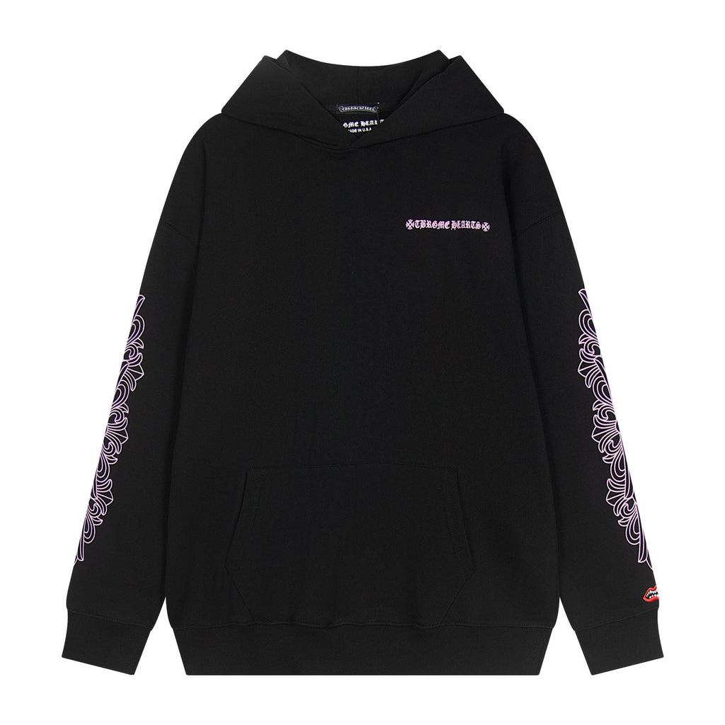 Chrome Hearts Pink Gothic Graphic Hoodie