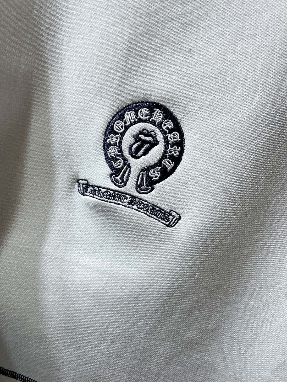 Chrome Hearts Off White Contrast Stitch T-Shirt