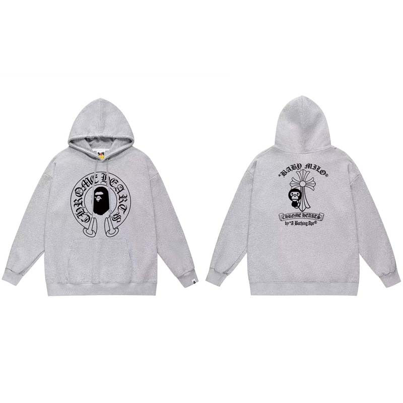 Bape x Chrome Hearts Cross Horseshoe Sweatshirt Hoodie Multi‑Style