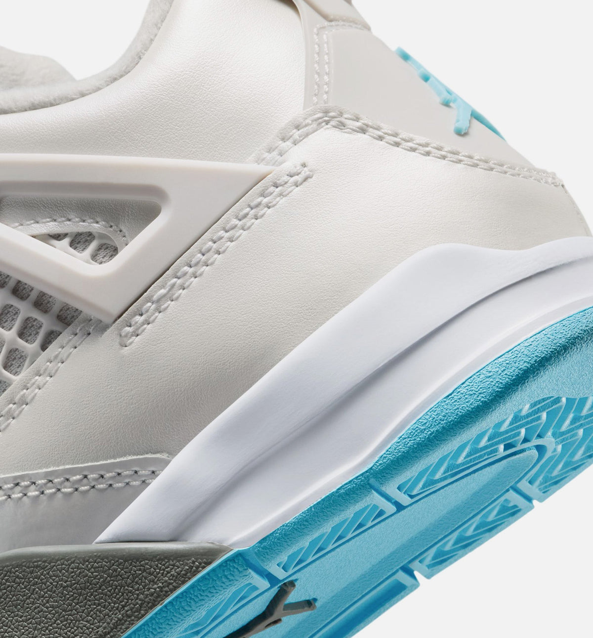 Air Jordan 4 Retro 'Blue Chill' Preschool - Photon Dust/Blue Chill/Flat Pewter/White/Blue Tint