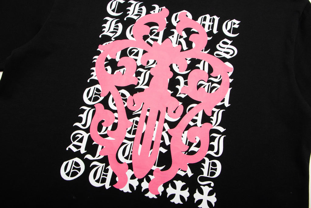 Chrome Hearts Script Dagger Logo Short Sleeve Tee 6025