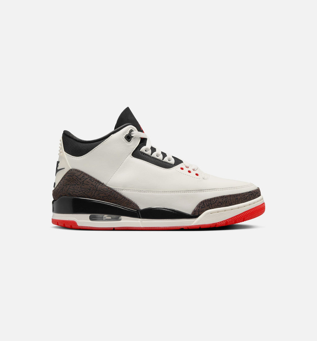 Air Jordan 3 Retro Sail and University Red | Men's Lifestyle Shoe | Sail/Black/University Red/Light Ivory