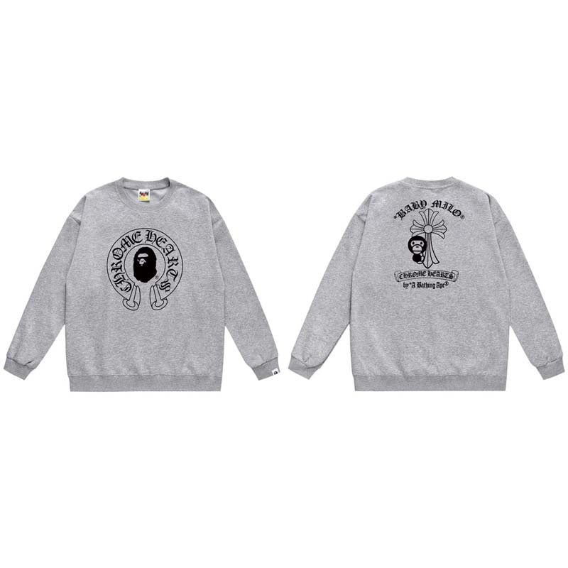 Bape x Chrome Hearts Cross Horseshoe Sweatshirt Hoodie Multi‑Style