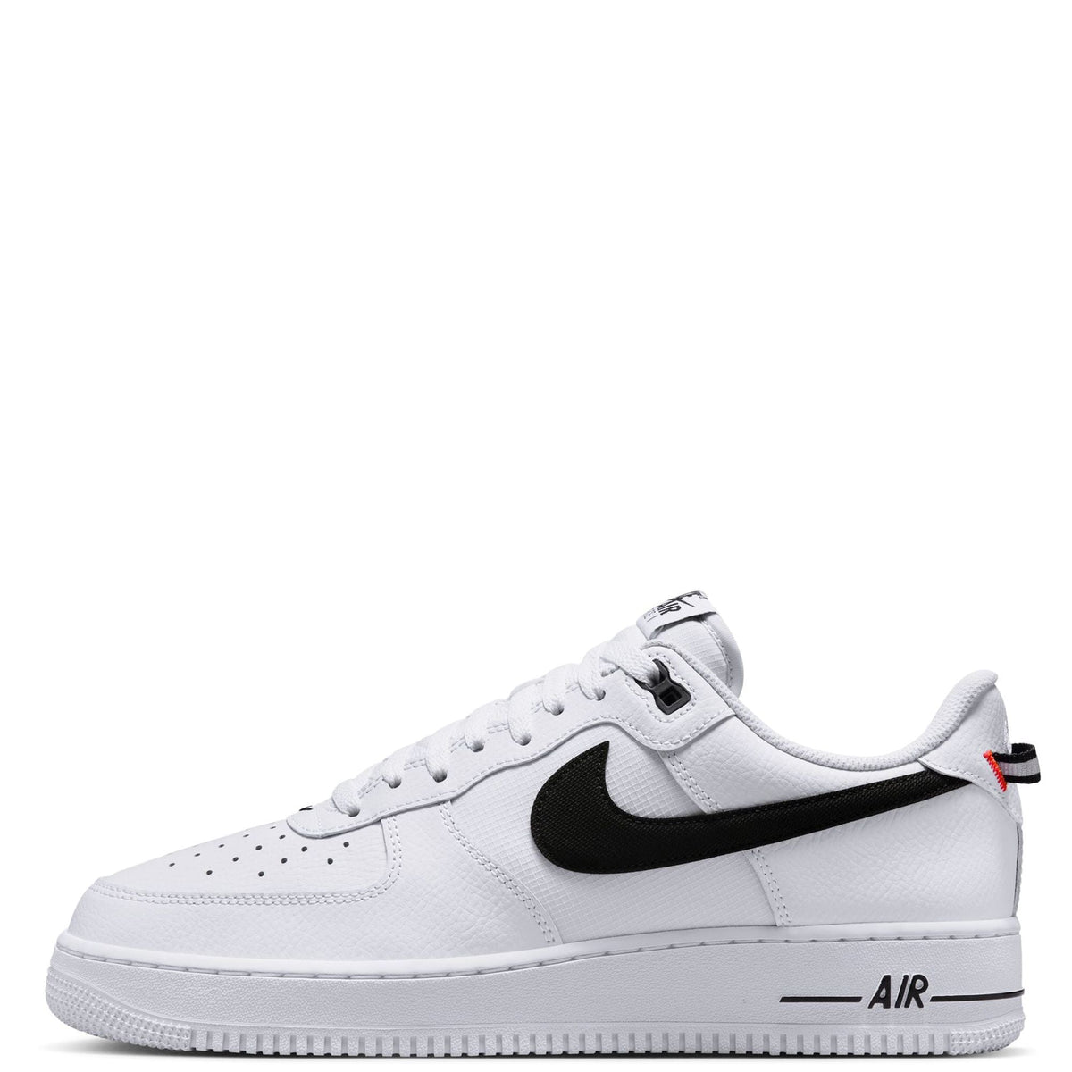 Men's Nike Air Force 1 '07 LV8 White/Black-Bright Crimson (HV9509 100)