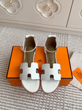 Hermès Santorini Classic H Flat Sandals