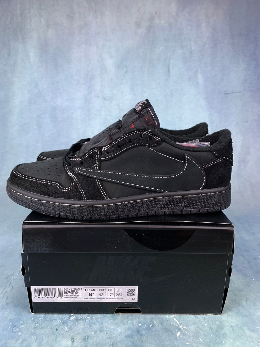 Air Jordan 1 Low Black Phantom TS Style 07 Unisex Sneakers