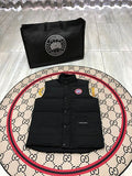 Canada Goose Black Quilted Puffer Vest with Stand Collar