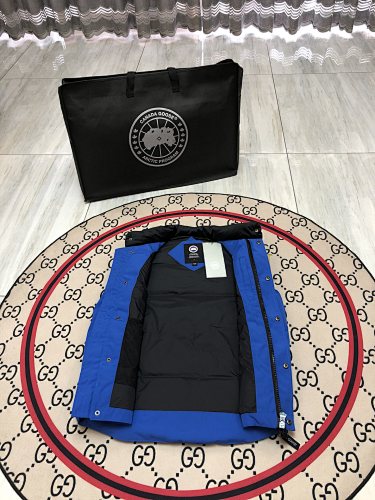 Canada Goose Puffer Vest in Royal Blue with Stand Collar