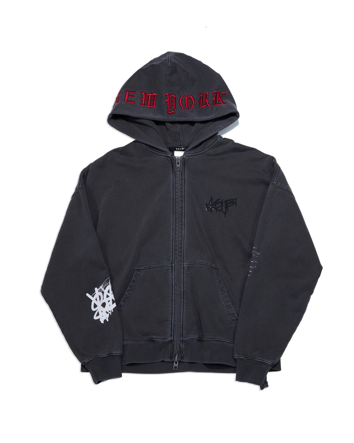 Ksubi Graff Ekcess Zip Thru Hoodie
