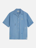 S&S Basquiat Indigo Tencel Relaxed-Fit Short-Sleeved Shirt