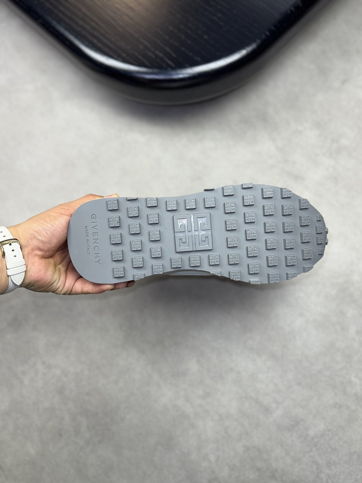 Givenchy White and Light Gray Low-Top Sneakers