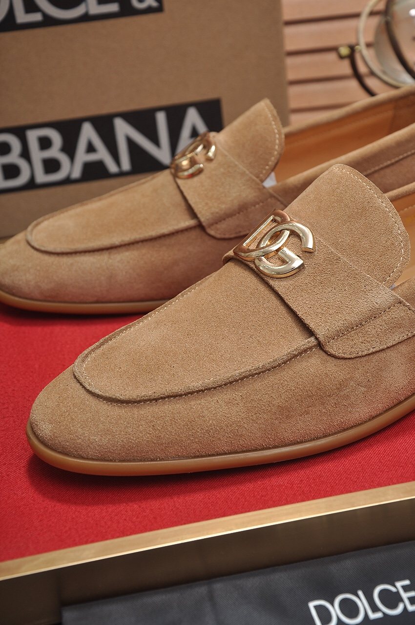 Dolce & Gabbana Metal-Embellished Loafers