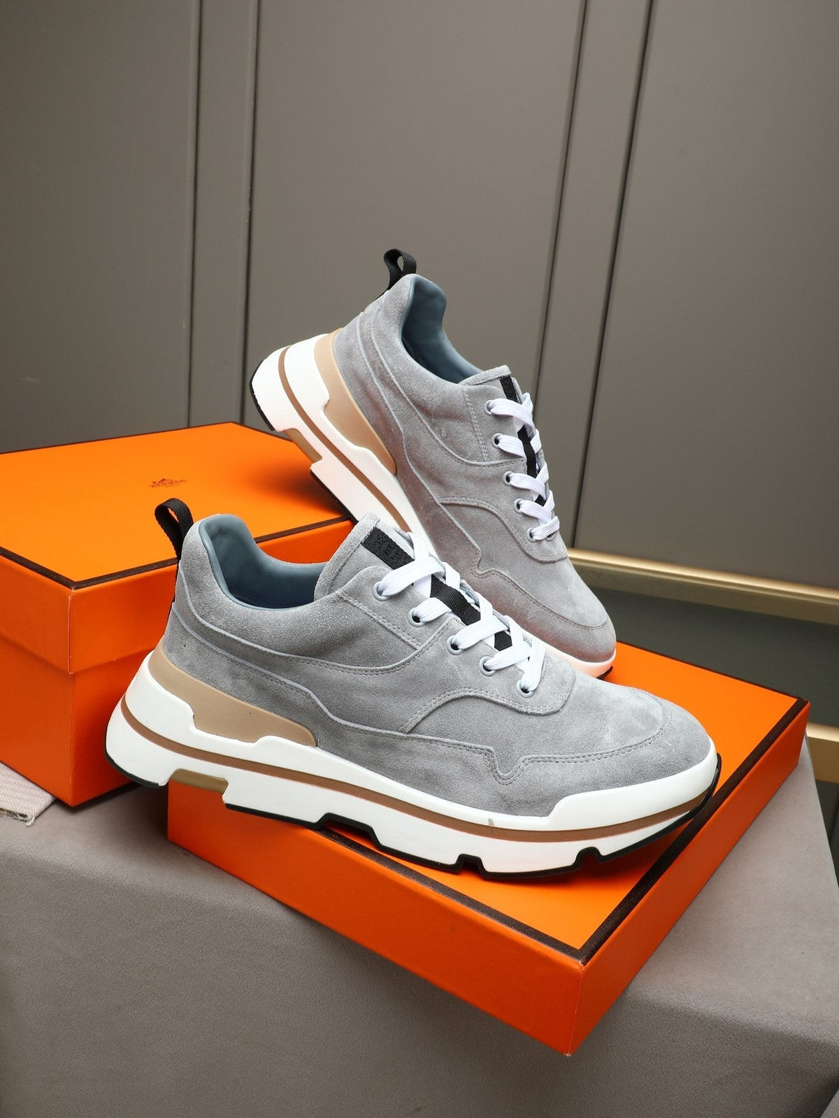 Hermès Layered-Sole Men's Sneakers