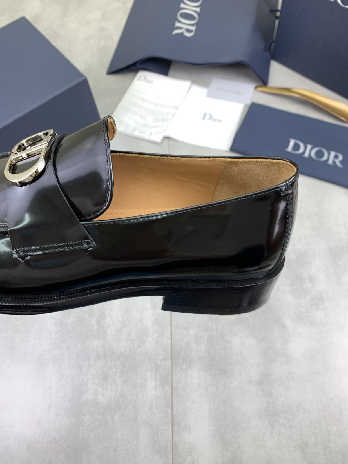 Dior Black Buckle Loafers - Leather Lining
