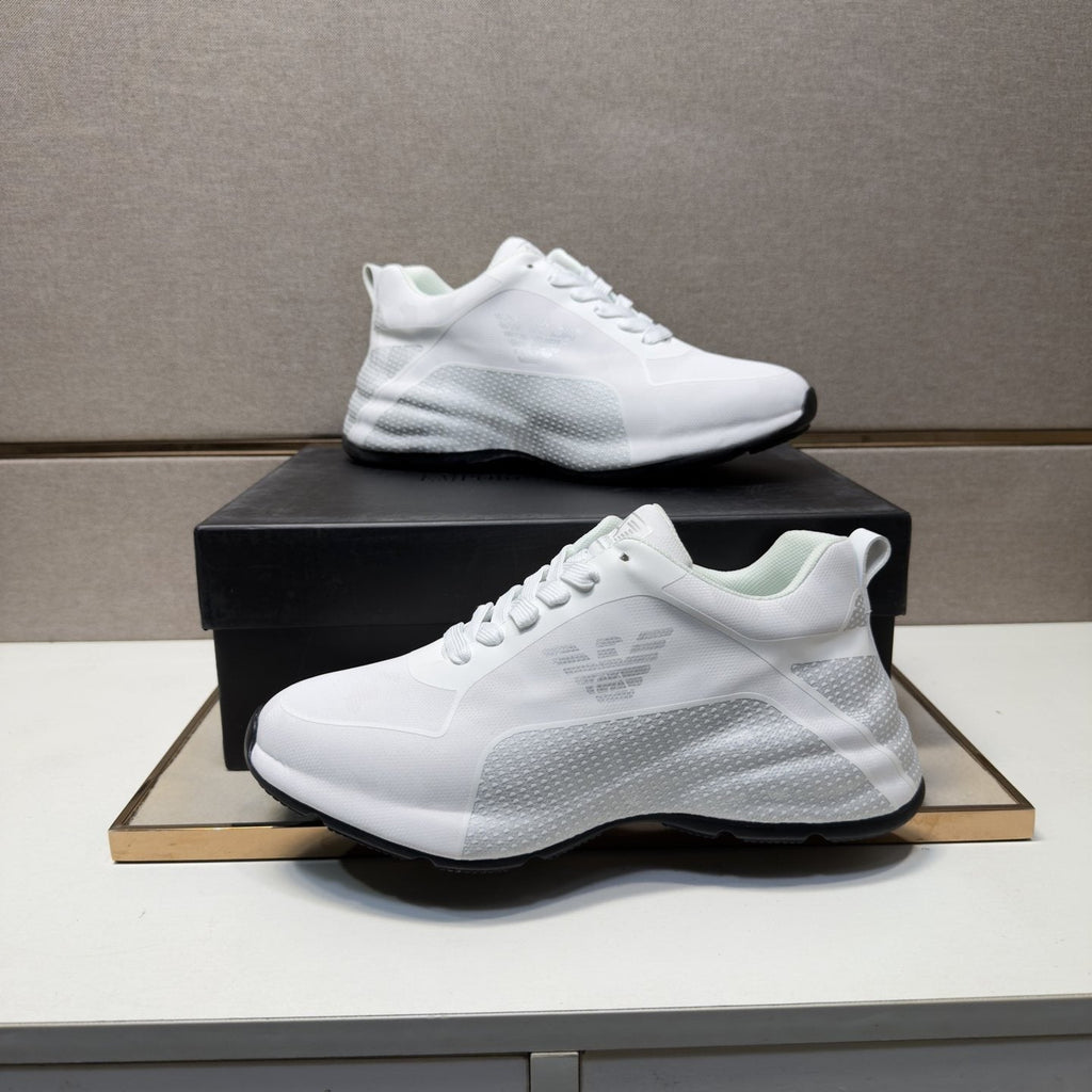Emporio Armani Men's Textured Panel Sneakers