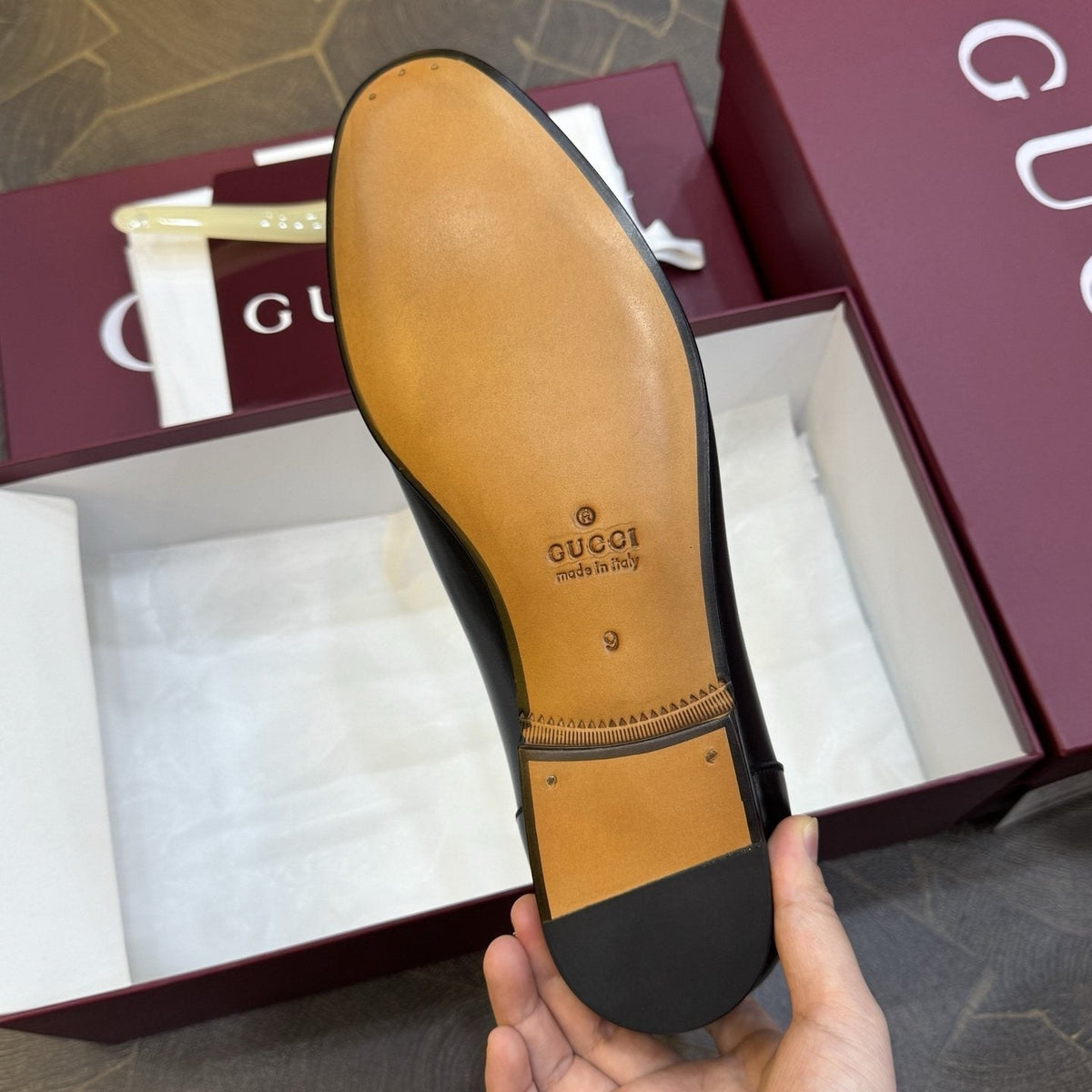 Gucci Men's Black Web Horsebit Loafers