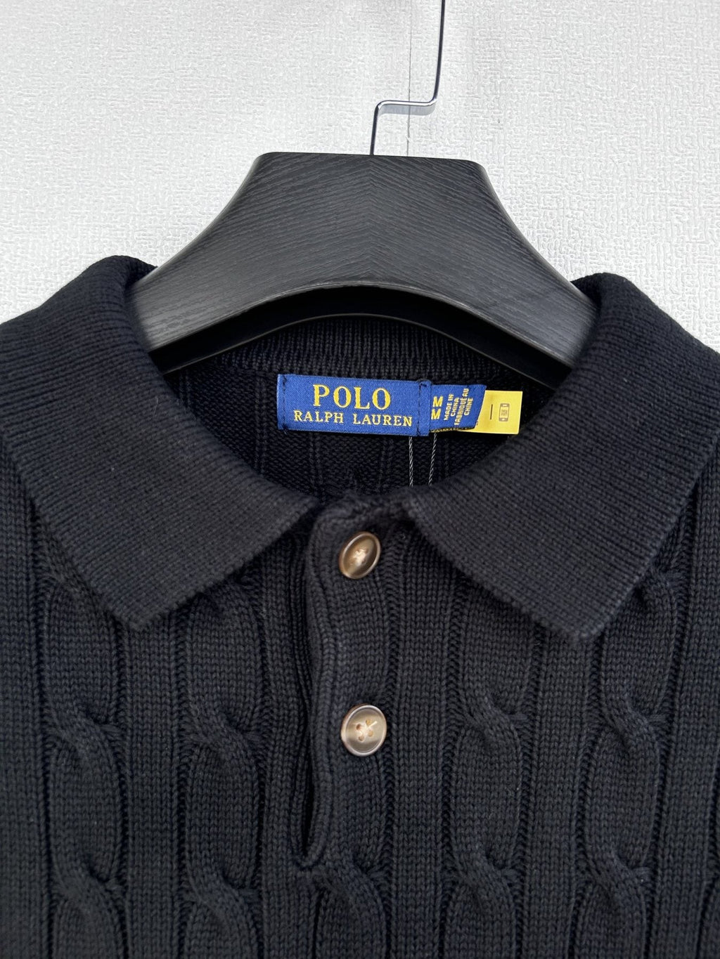 Ralph Lauren Cable-Knit Polo Shirt