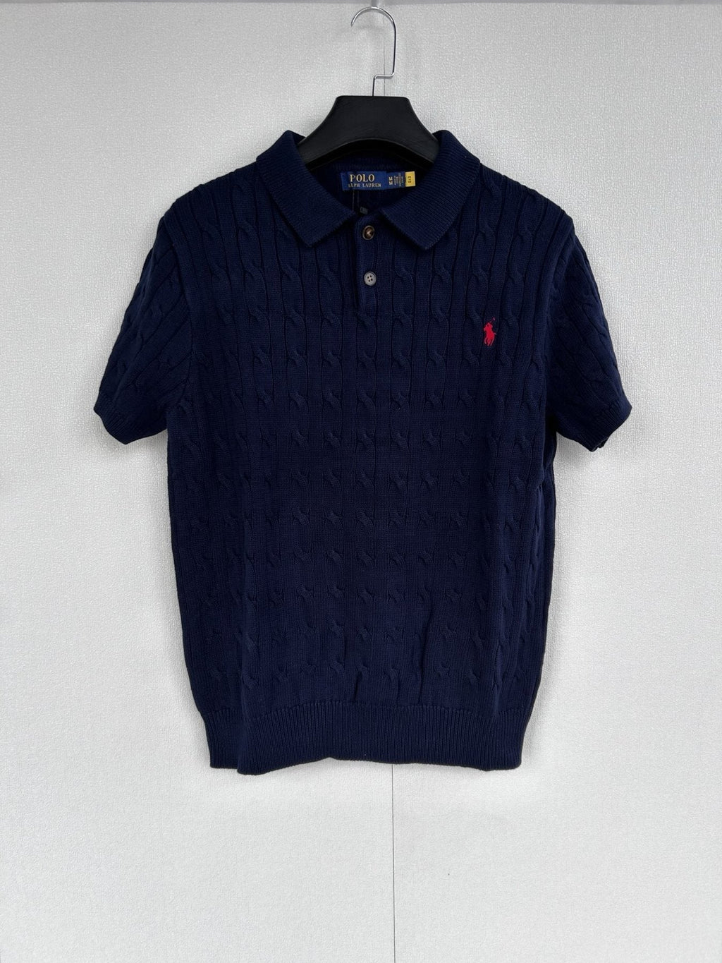 Ralph Lauren Cable-Knit Polo Shirt