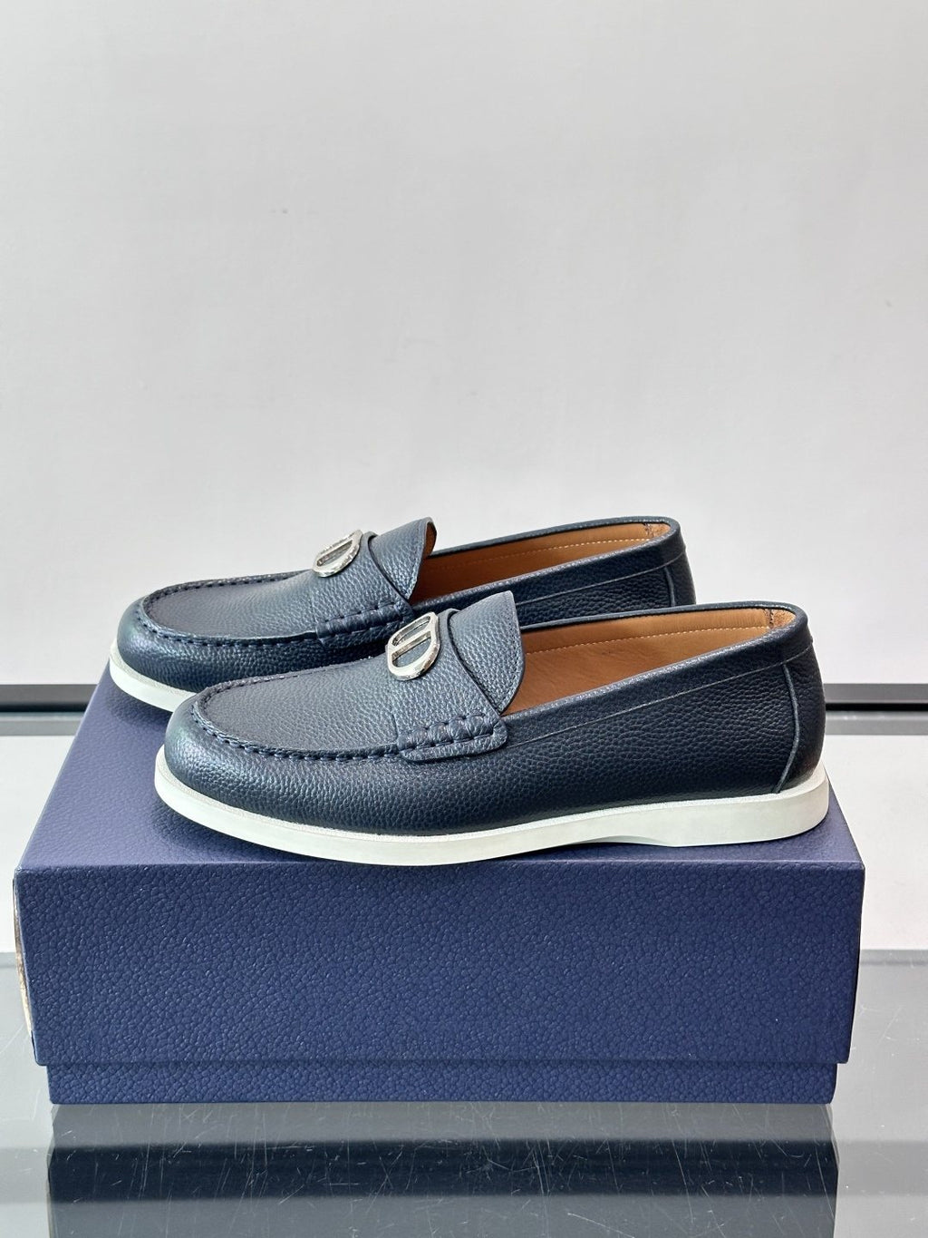 Dior Men's Textured Slip-On Loafers