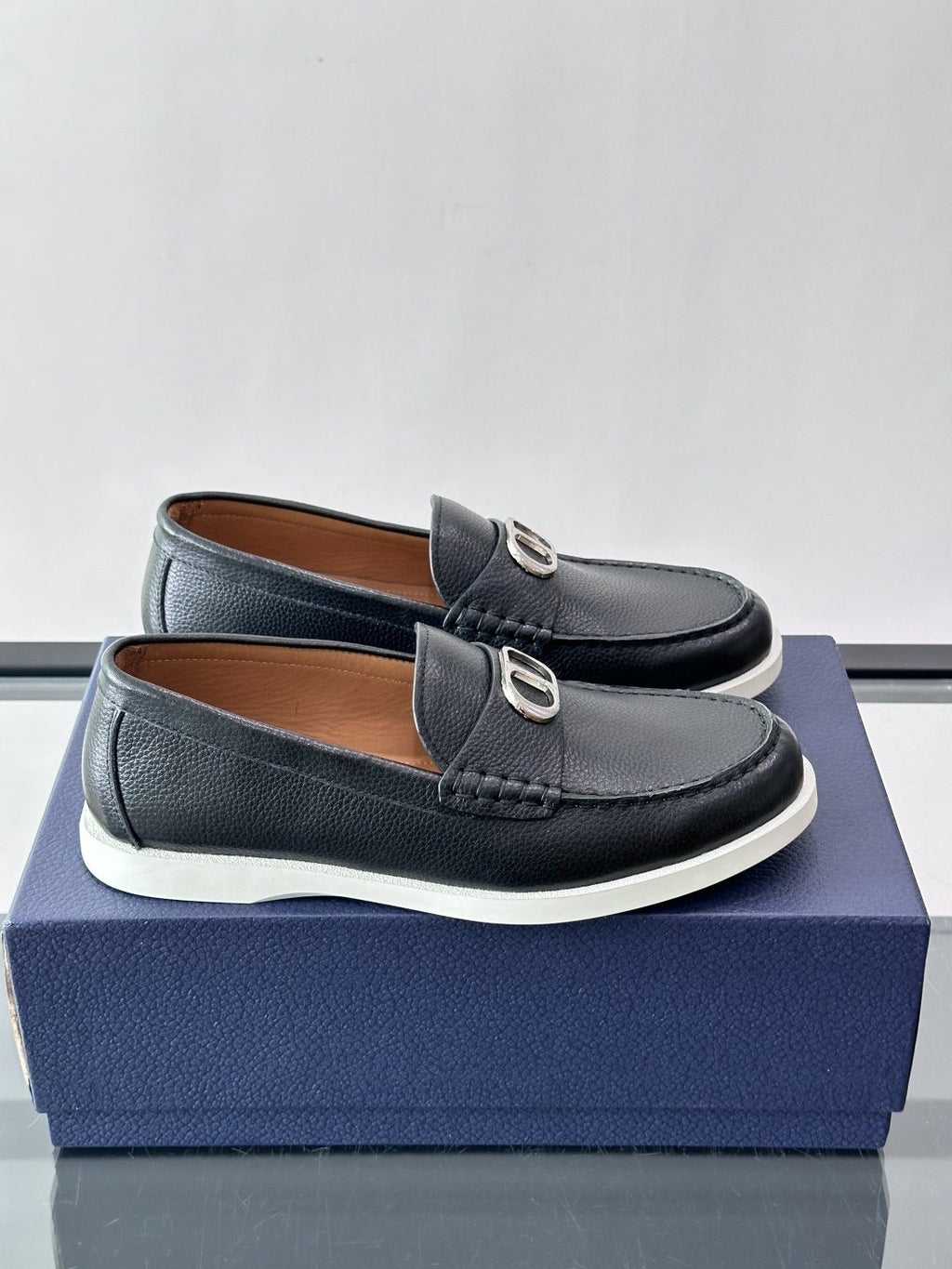 Dior Men's Textured Slip-On Loafers