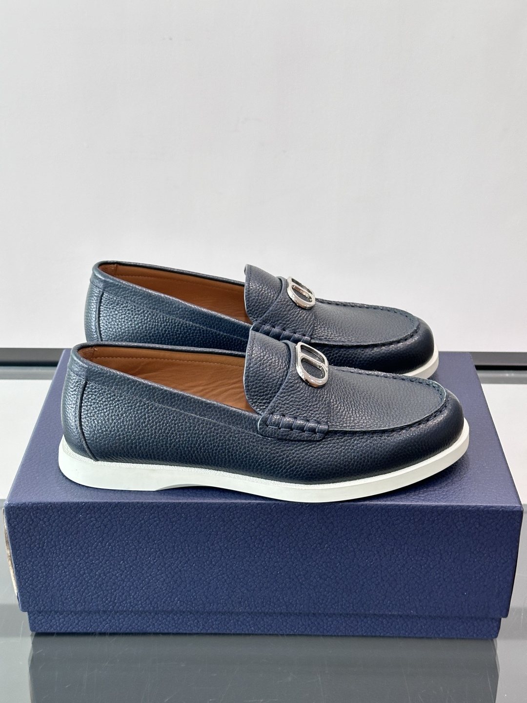Dior Men's Textured Slip-On Loafers