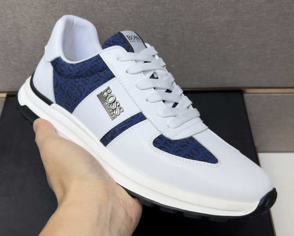 Hugo Boss Contrast-Panel Low-Top Sneakers