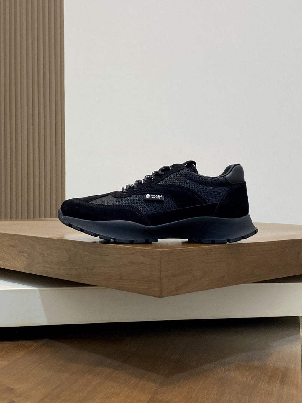 Prada Men's Panel Low-Top Sneakers - Textured Rubber Outsole