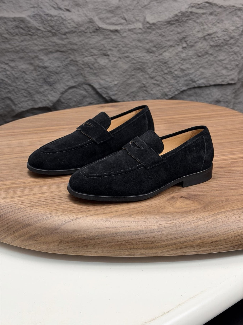 Loro Piana Men's Textured Leather Penny Loafers