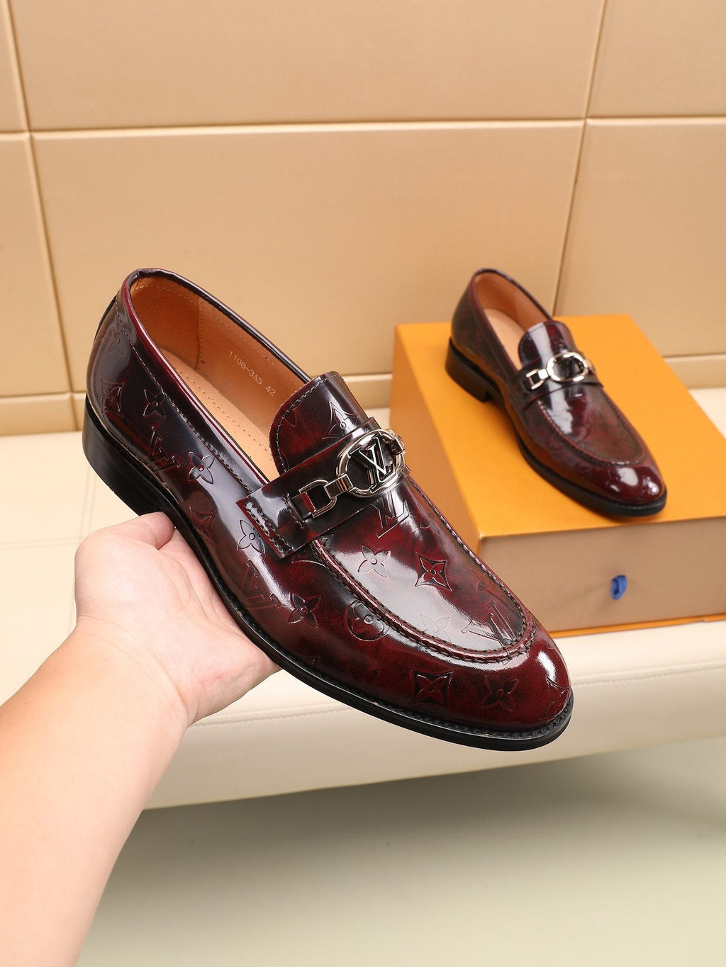 Louis Vuitton Embossed Bit Loafers