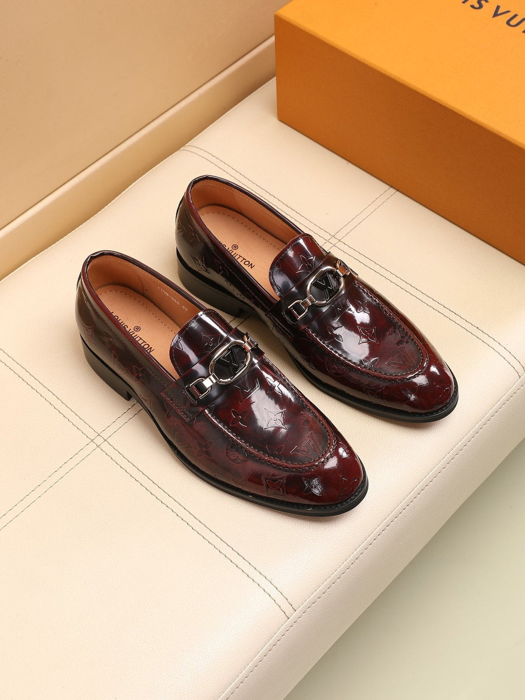 Louis Vuitton Embossed Bit Loafers