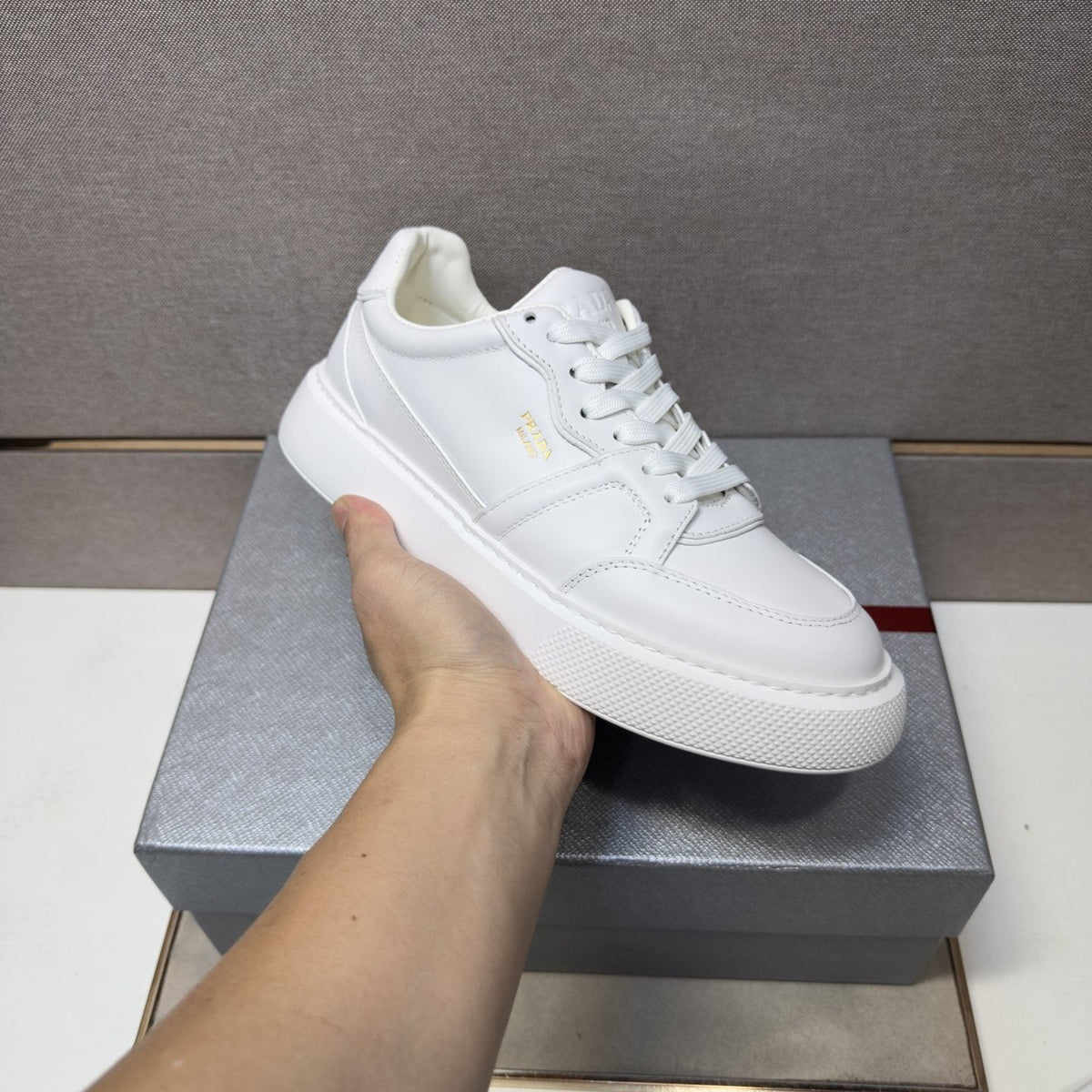 Prada Men's Paneled Low-Top Sneakers