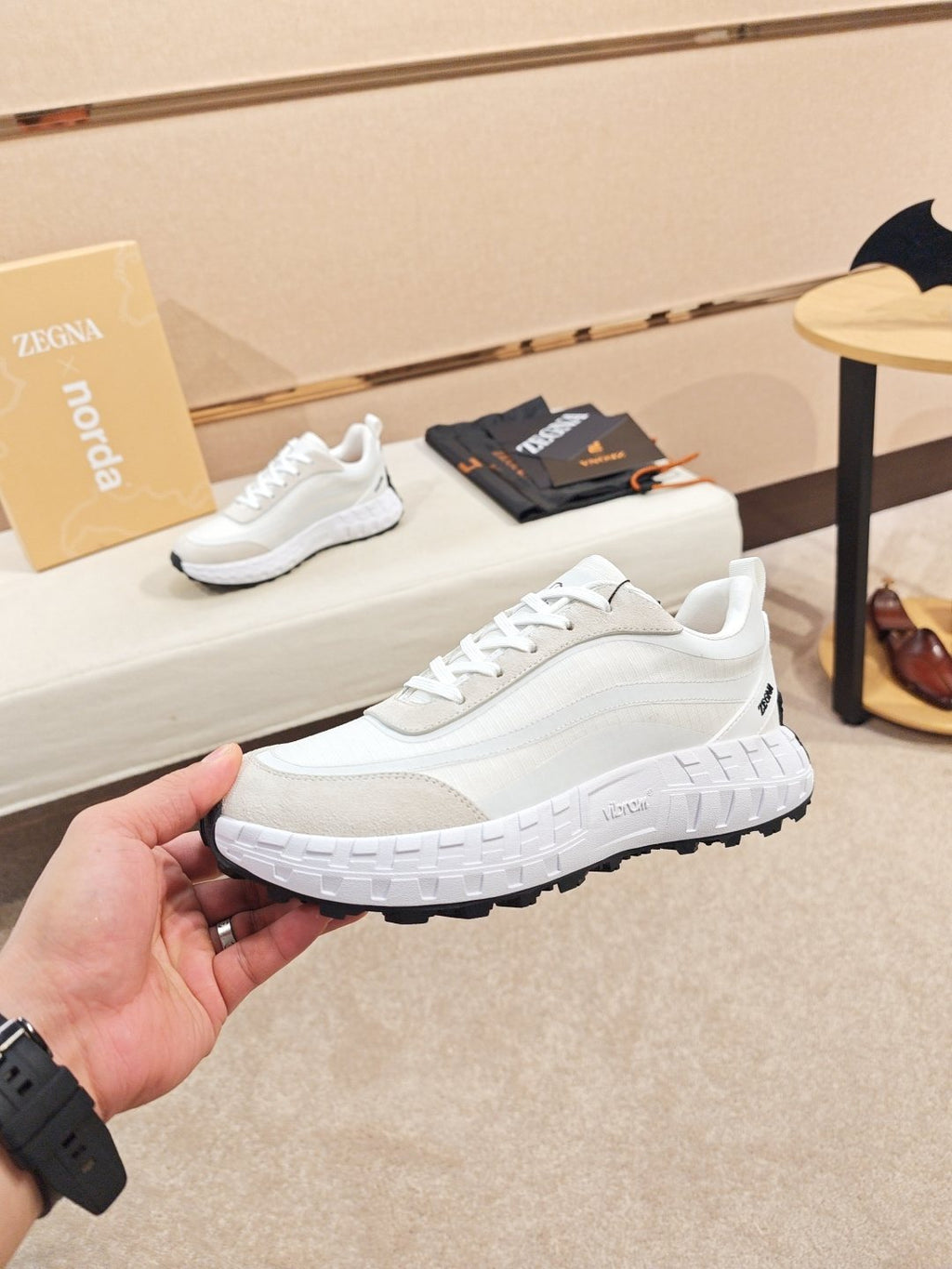 ZEGNA Paneled Low-Top Sneakers