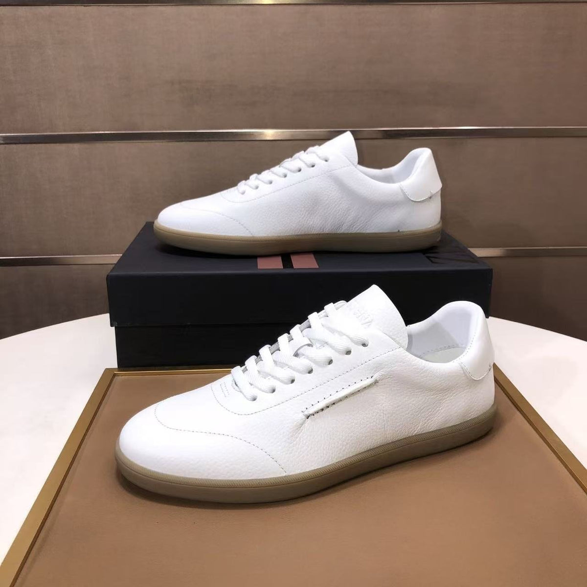 Zegna 232 Suede Low-Top Sneakers