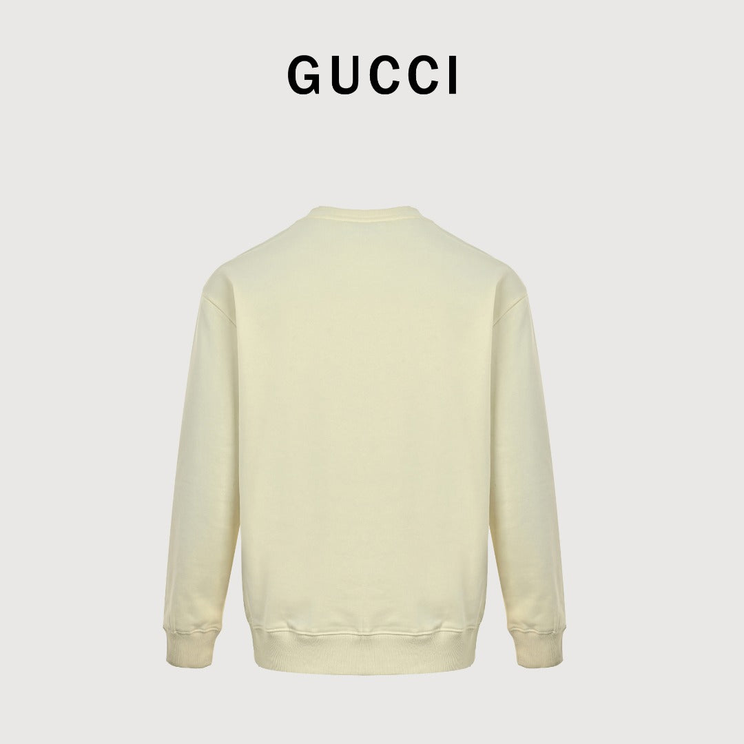 Gucci Whimsical Cartoon Aviator Dog Series Crewneck Sweatshirt