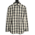 Balenciaga BLCG Embroidered Plaid Long-Sleeve Shirt