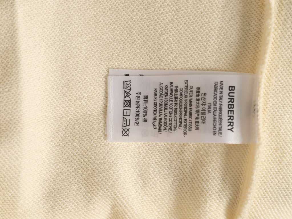 Burberry Check-Trim Embroidered Pocket Crewneck Sweatshirt