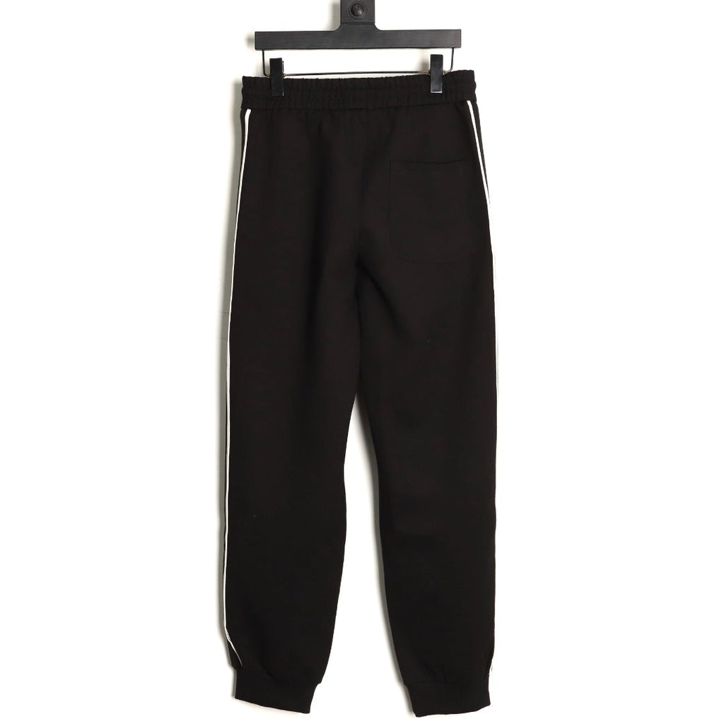 Gucci Side-Lettering Trim Drawstring Trousers - Black